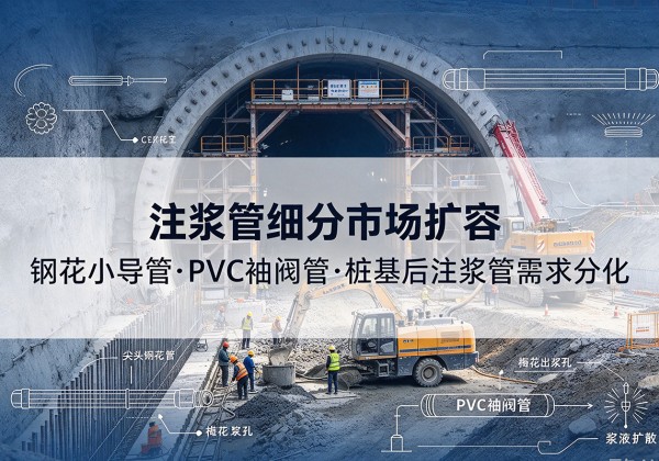 喀喇沁左翼注浆管细分市场扩容，隧道钢花小导管、PVC 袖阀管、桩基后注浆管需求分化